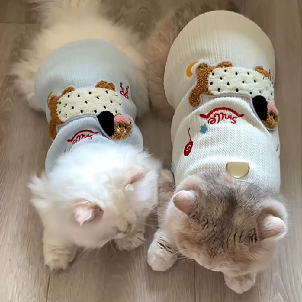 Chaleco ropa transpirable suave para gatos y perros pequeños - imagen 4