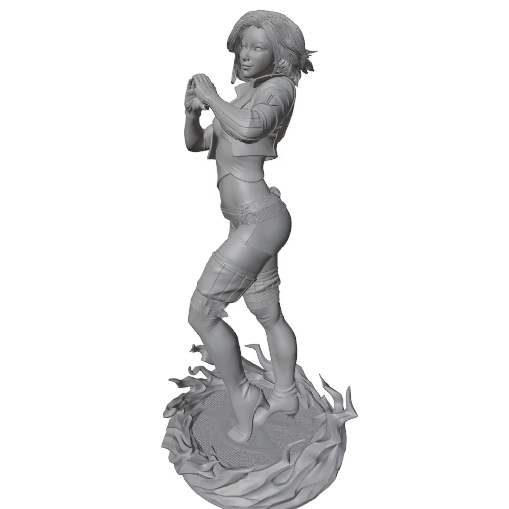 Figura de resina impresa en 3D DIY gris, sin montar ni pintar - imagen 2