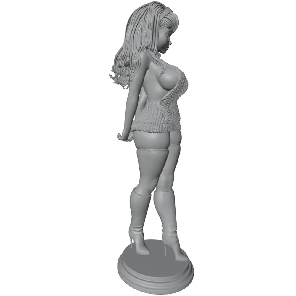 Miniatura de chica en resina 3D sin montar ni pintar - imagen 3