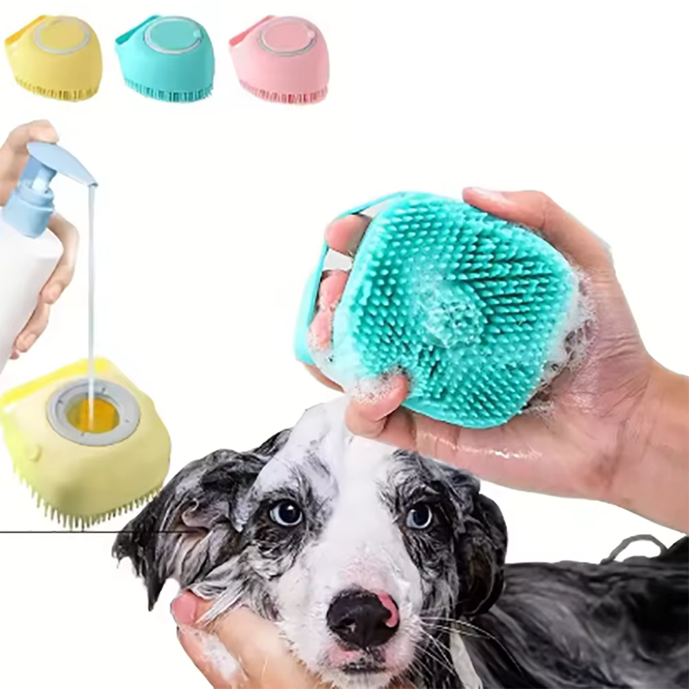Kit aseo con tijeras y cepillo de silicona para gatos y perros - imagen 4