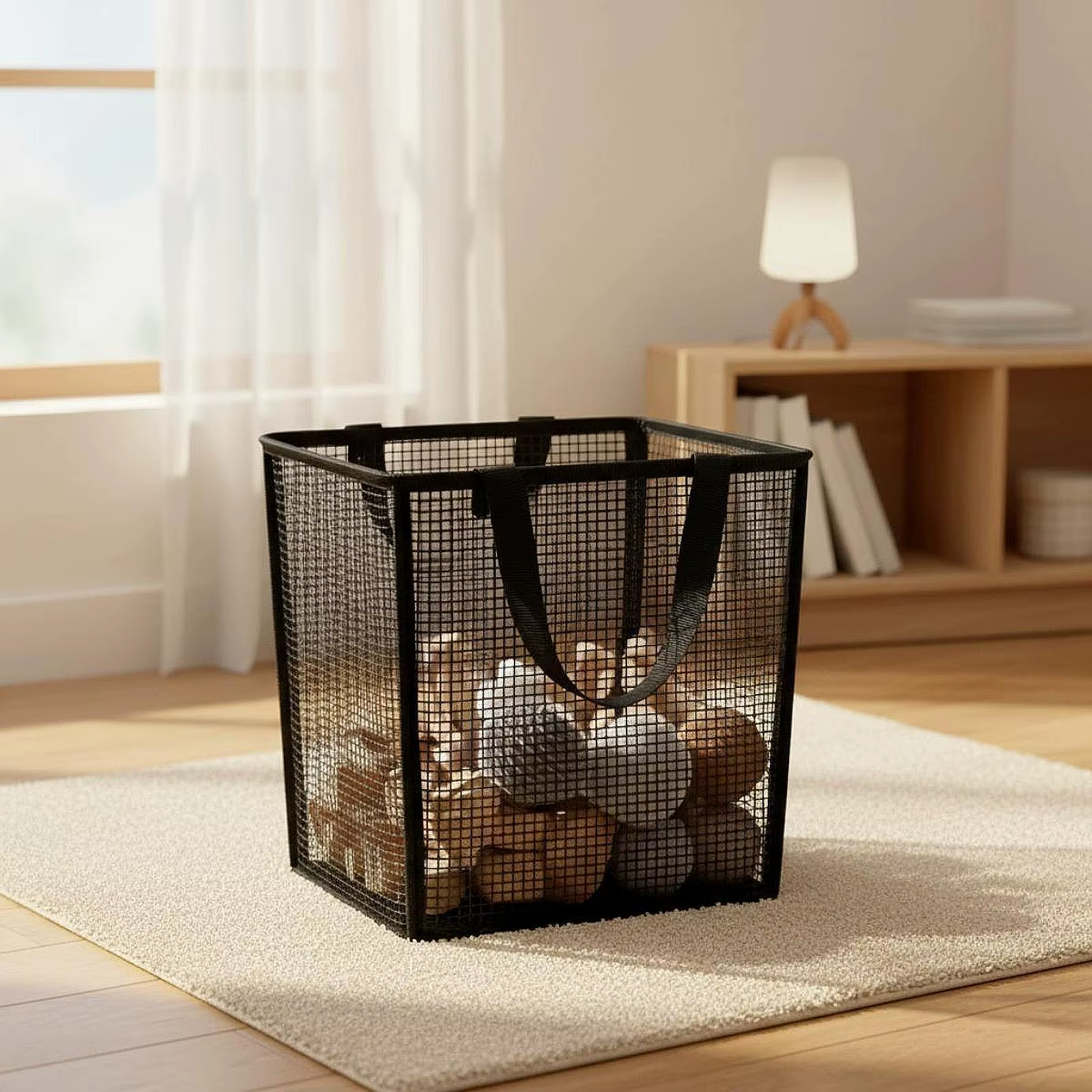 Cesta plegable ropa sucia para guardar mantas de perro y gato - imagen 4
