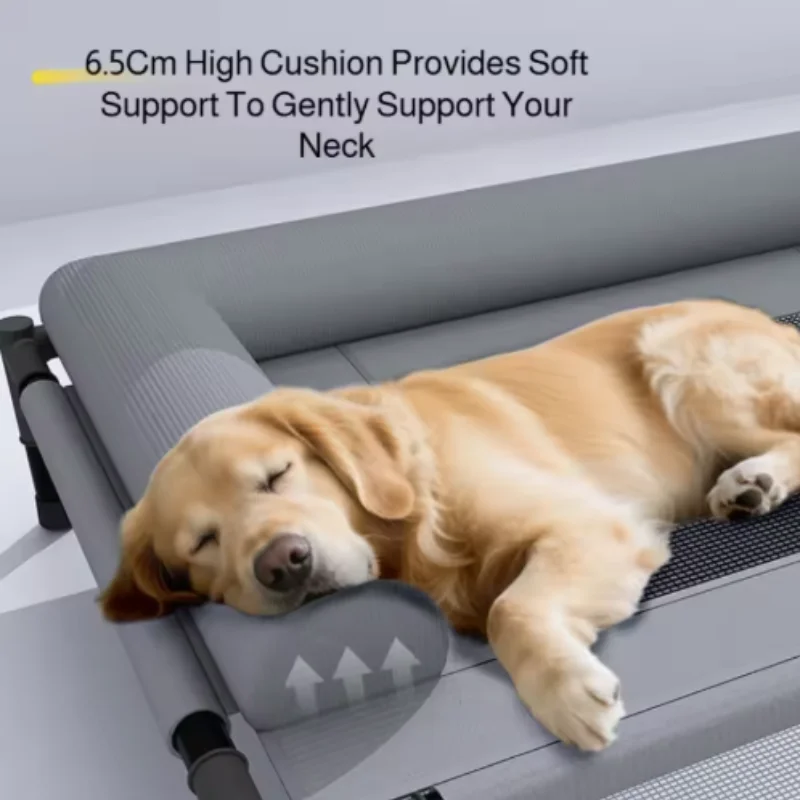 Cama elevada de verano transpirable para gatos y perros, funda lavable - imagen 4