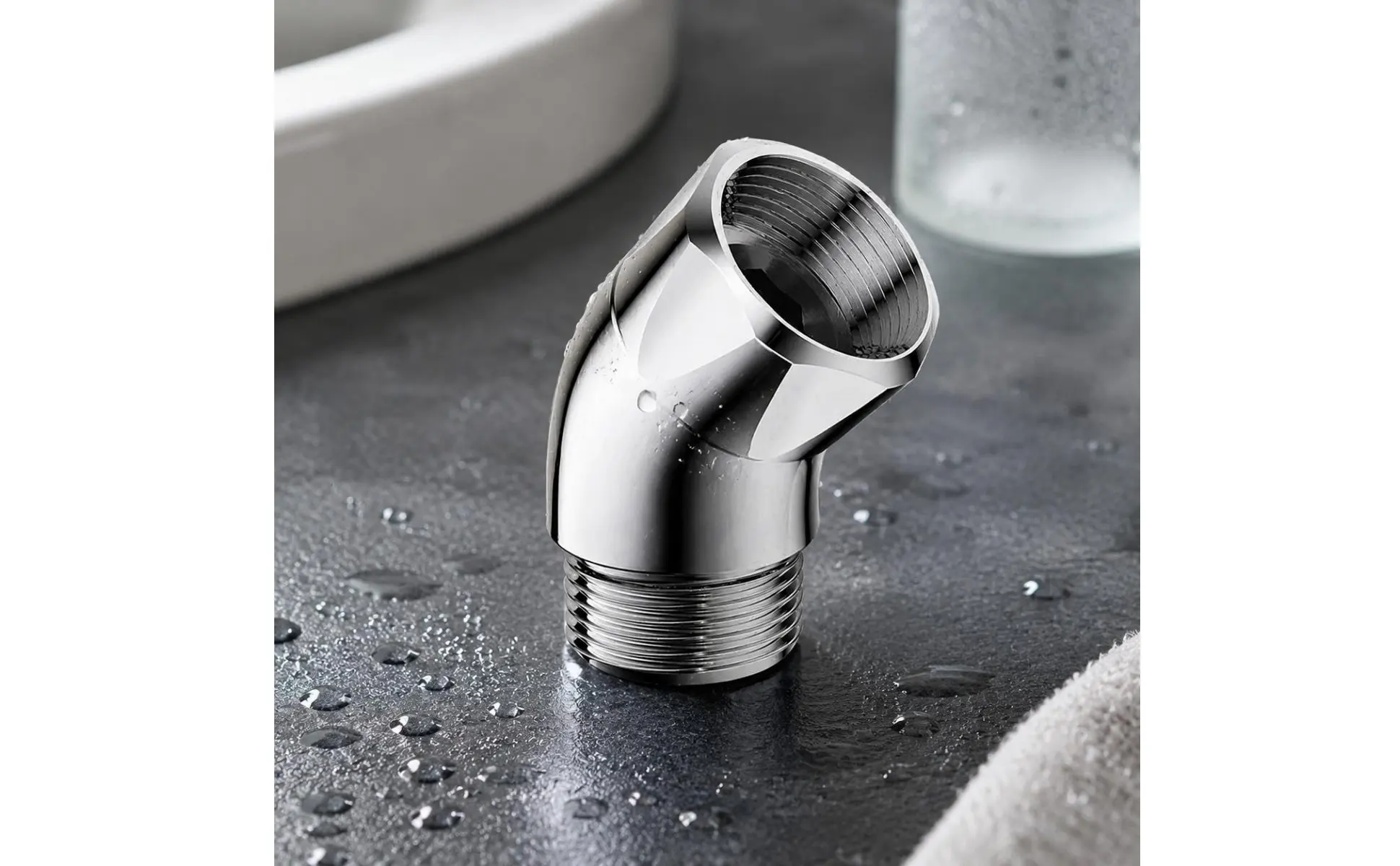 Adaptador de ángulo ajustable para ducha en baño