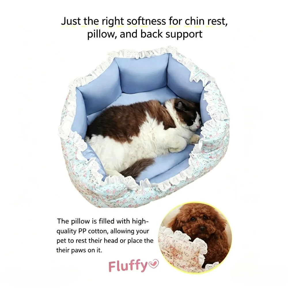 Cama suave antiarañazos para gatos y perros pequeños, lavable