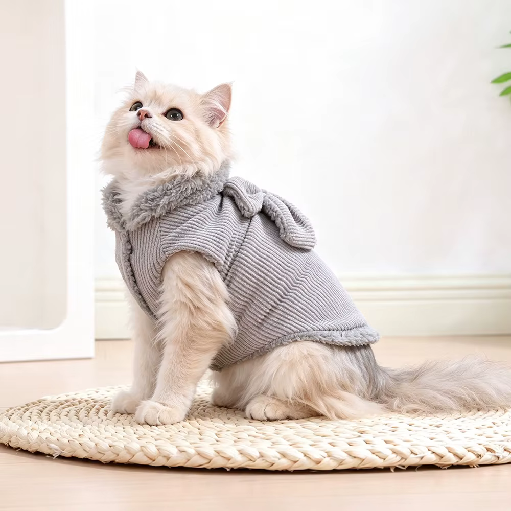 Abrigo de Invierno para Gatos y Perros – Forro Felpa - imagen 3