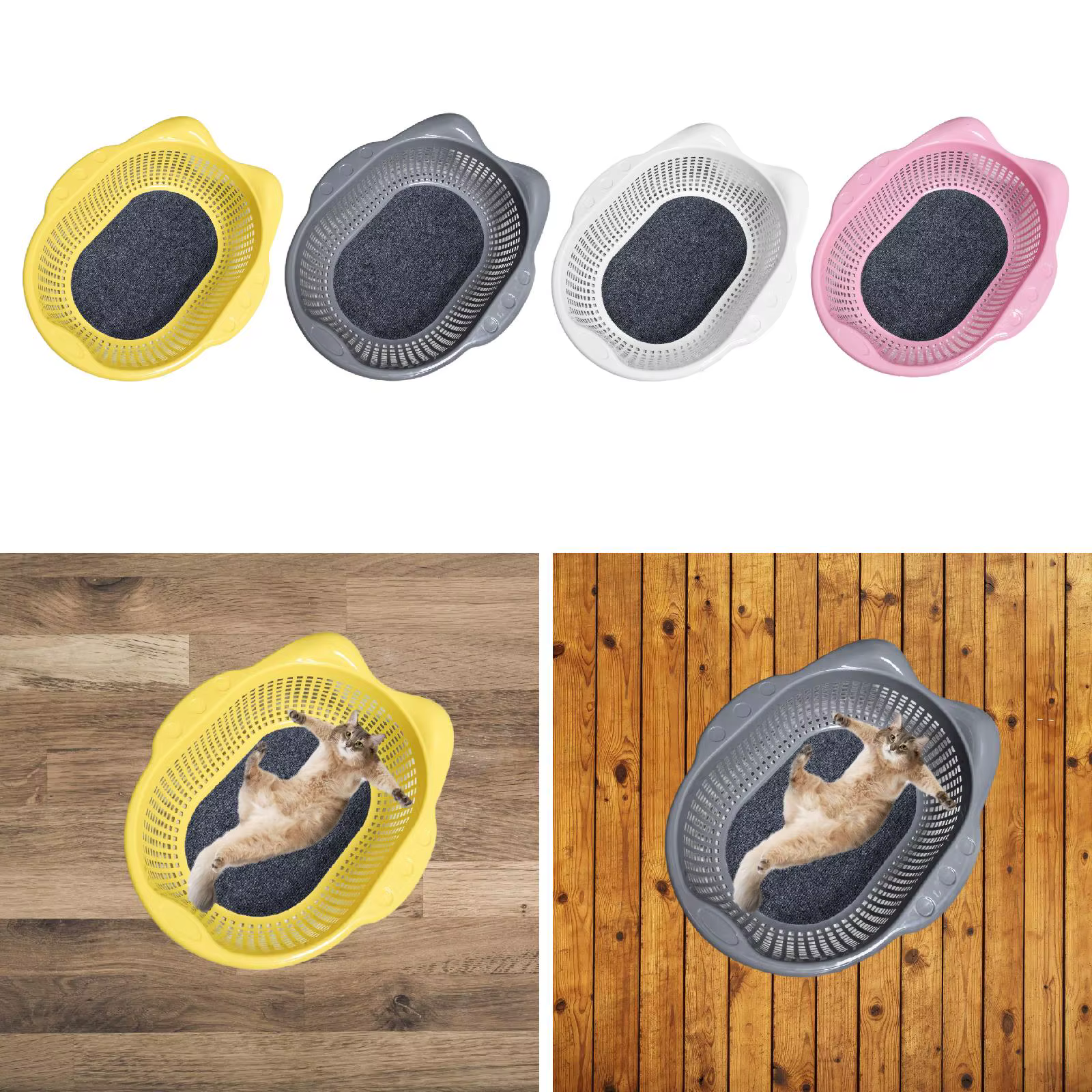 Cama para gatos en ambiente doméstico