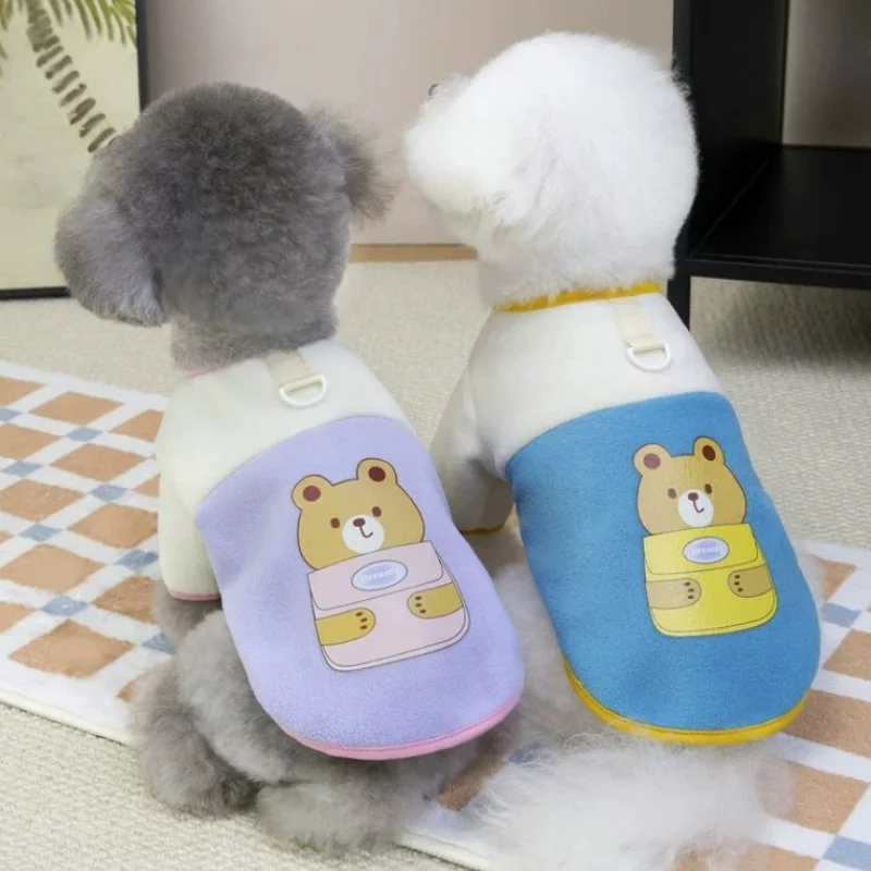 Sudadera de Felpa con Estampado de Oso para Perro y Gato - imagen 5
