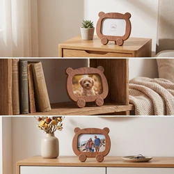 Marco de Fotos Decorativo Oso – Cuadro Infantil para Escritorio