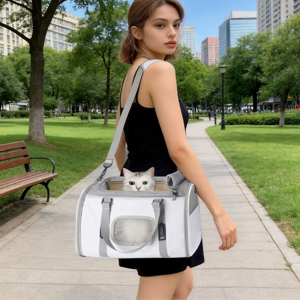 Bolsa de transporte anti-escape con asa, correa para gatos y perros - imagen 5