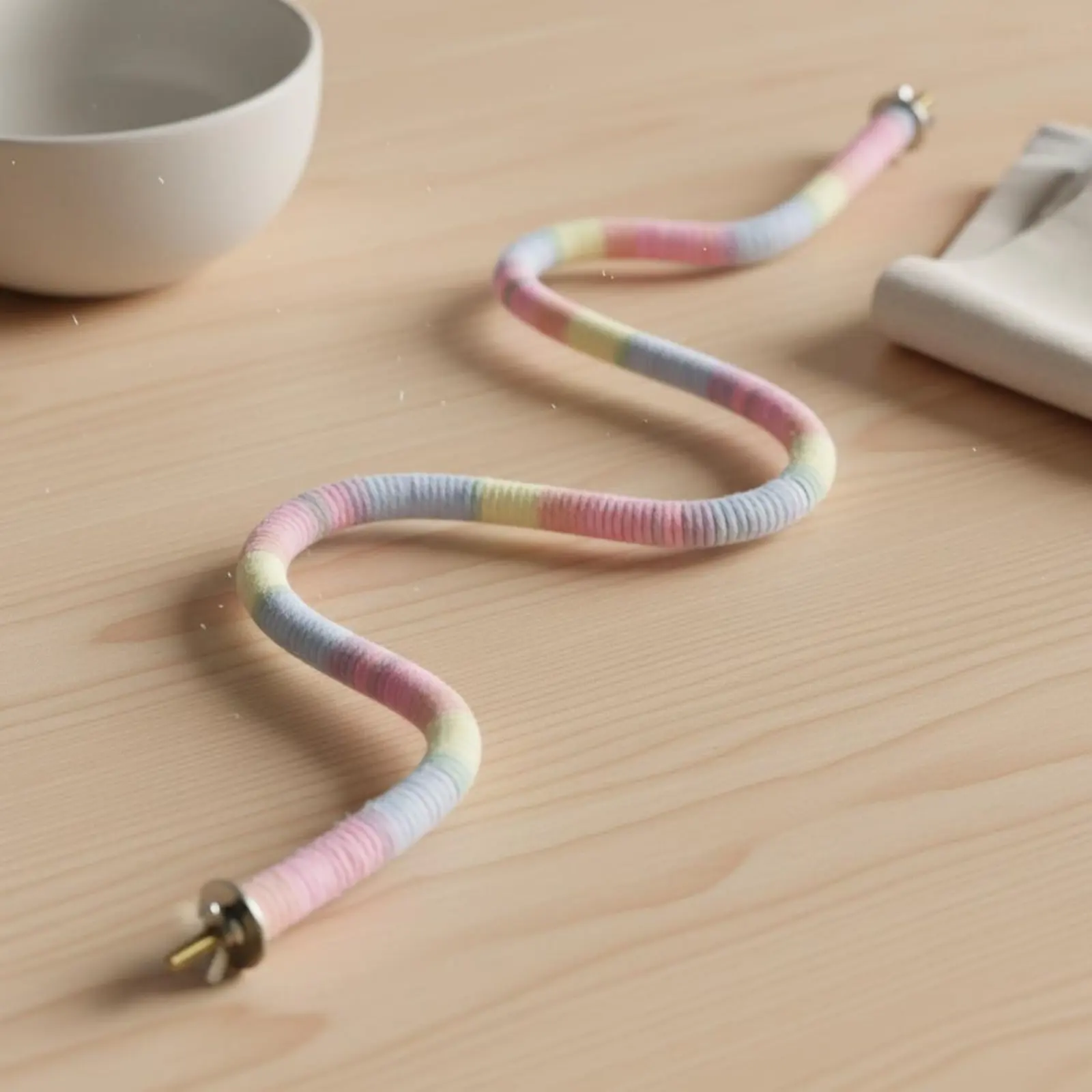 Cuerda para loros flexible de algodón moldeable, accesorio de perchas - imagen 3