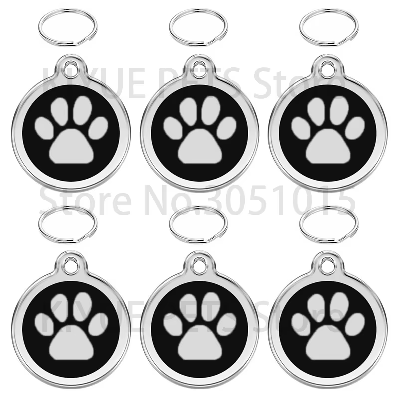 Chapa identificativa para perro personalizada – Metal grabado