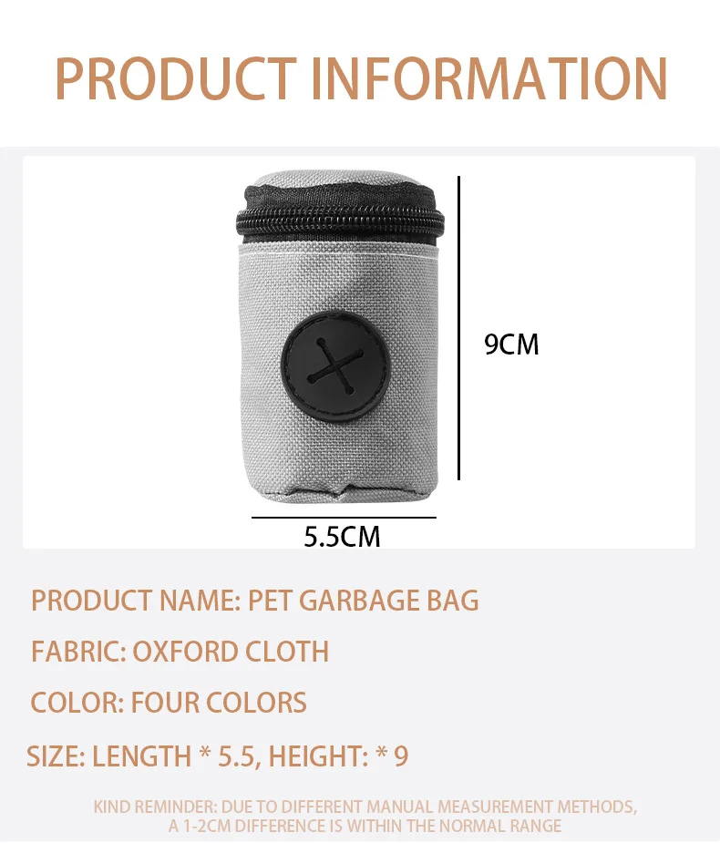 Dispensador de bolsas para perro en correa