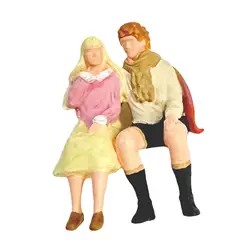 Figura miniatura pareja 1/64 – Adorno decorativo pintado a mano