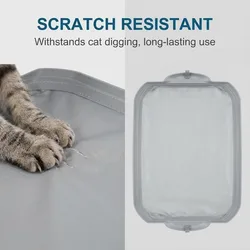 Alfombrilla impermeable para bandeja de arena automática de gato