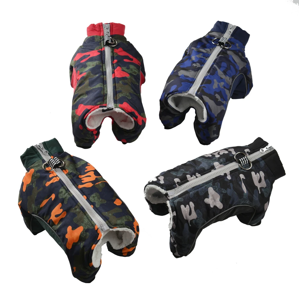 Chaqueta camuflaje impermeable invierno bulldog francés perros pequeños medianos