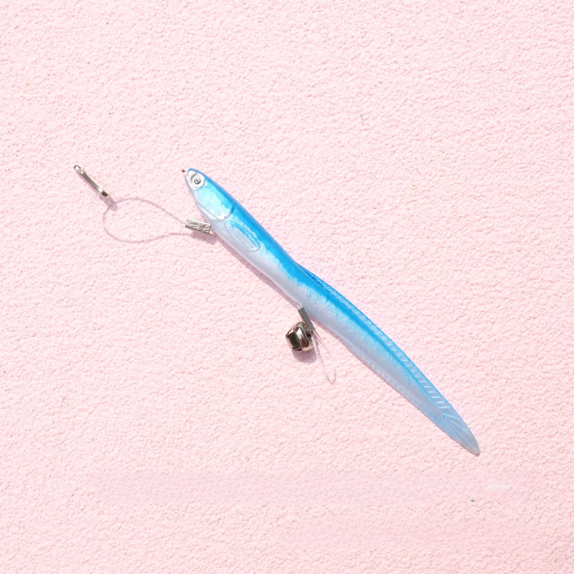 Juguete Interactivo Gato de Silicona en Forma de Pez con Palo - imagen 2