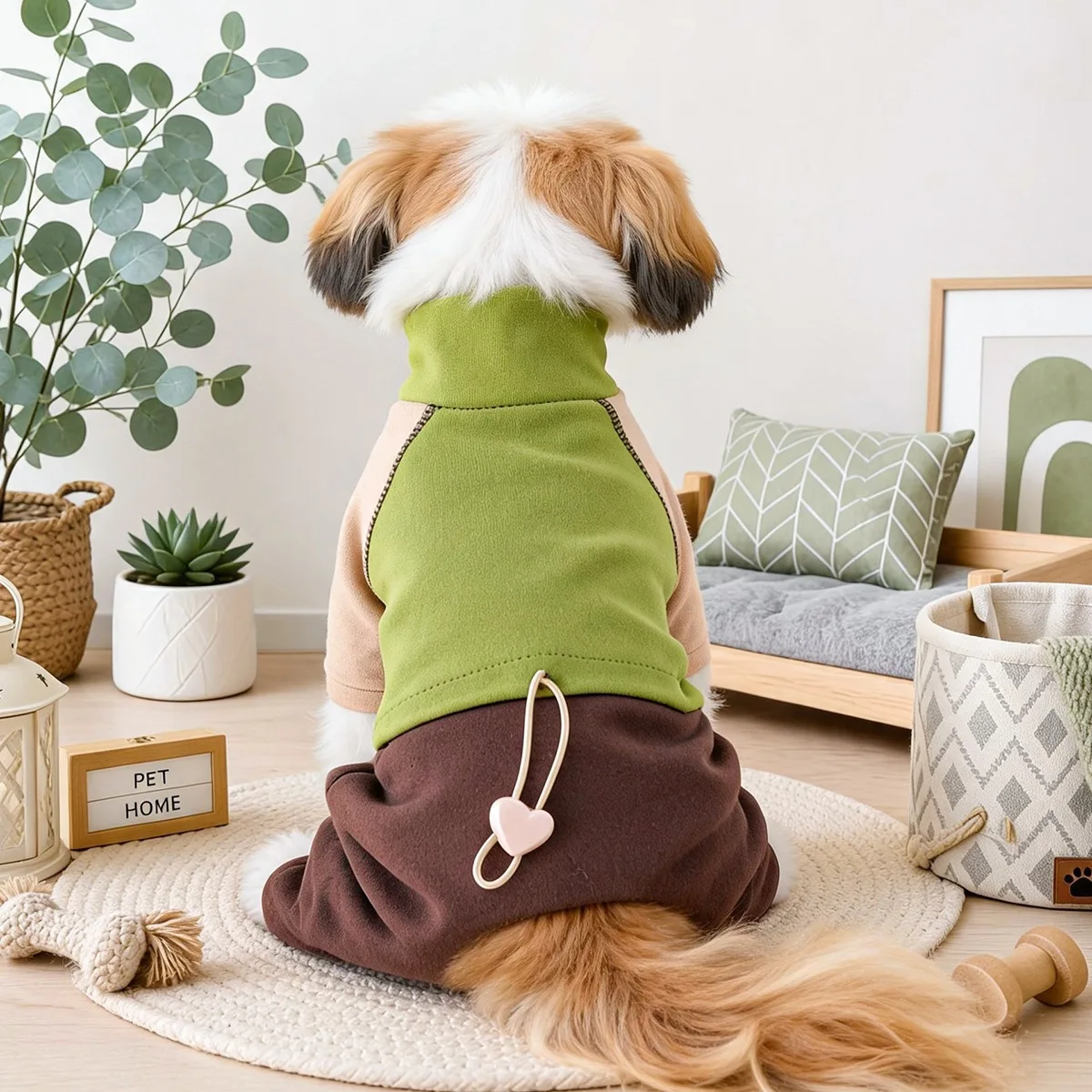 Mono cortavientos para perro Yorkshire talla XS con cuello alto - imagen 2