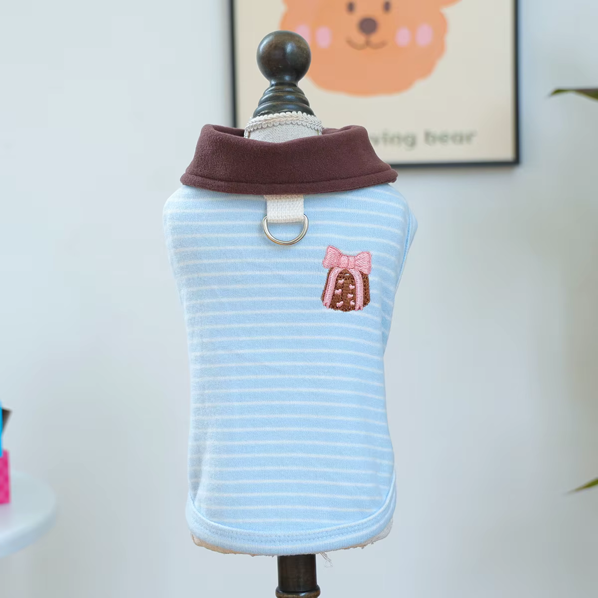 Chaleco a Rayas para Perros Pequeños – Camiseta Otoño e Invierno - imagen 5