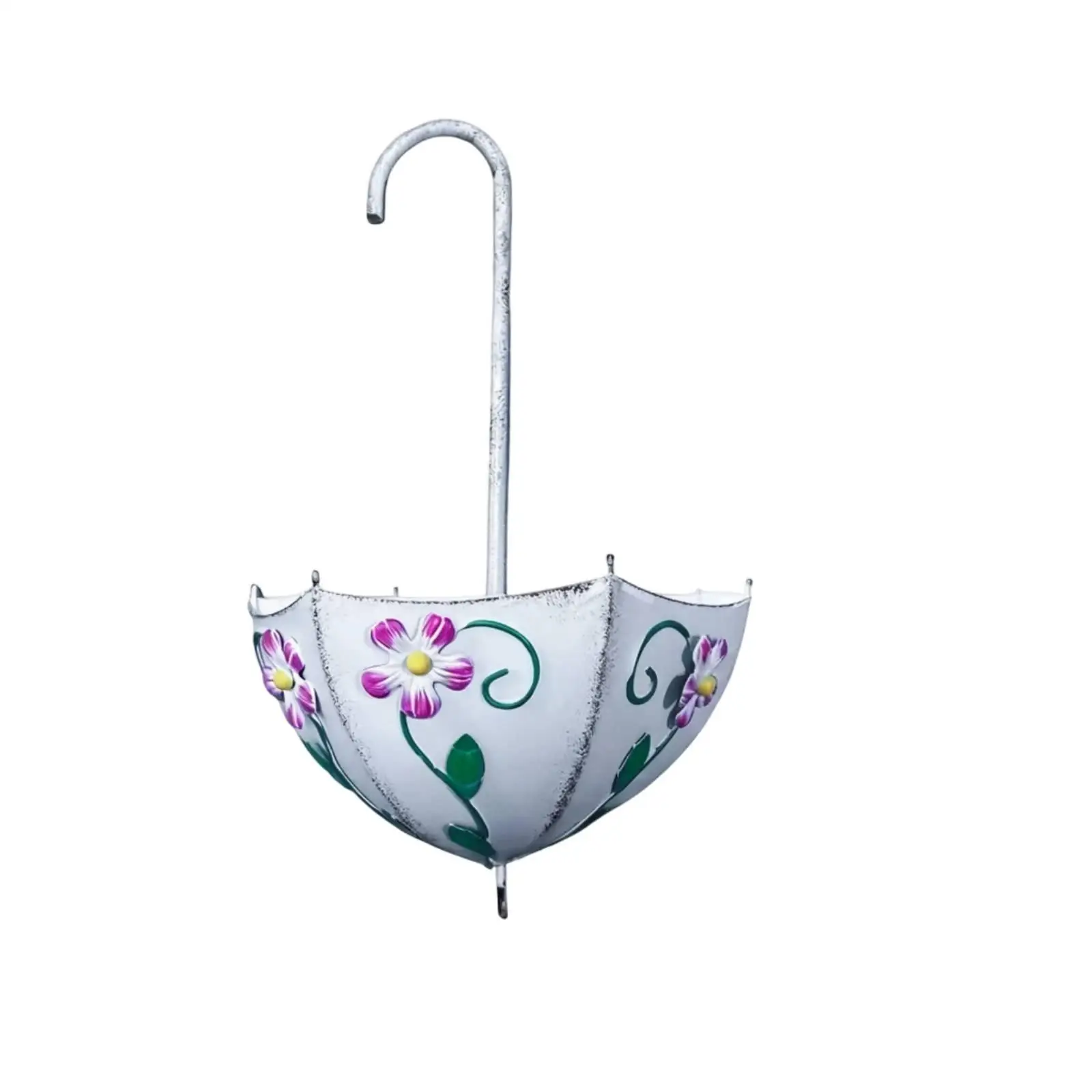 Canasta Colgante de Metal Decorativa – Organizador de Plantas para Jardín y Exterior - imagen 2