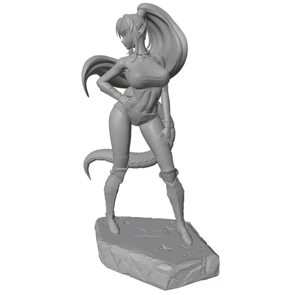 Figura de anime GK en 3D para decoración, miniatura gris DIY sin montar - imagen 2