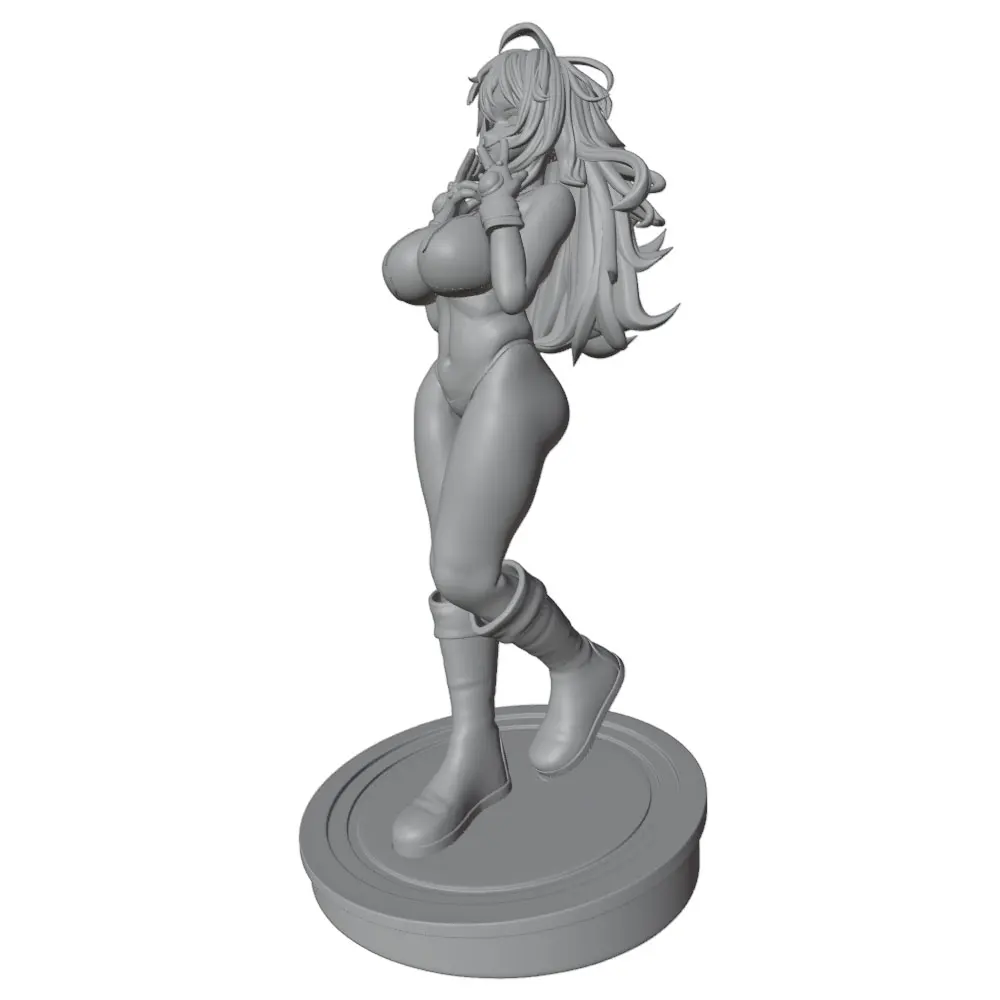 Figura Resina GK Escala 1/24 Chica Coleccionable 75mm – Kit Miniatura DIY sin Pintar - imagen 3