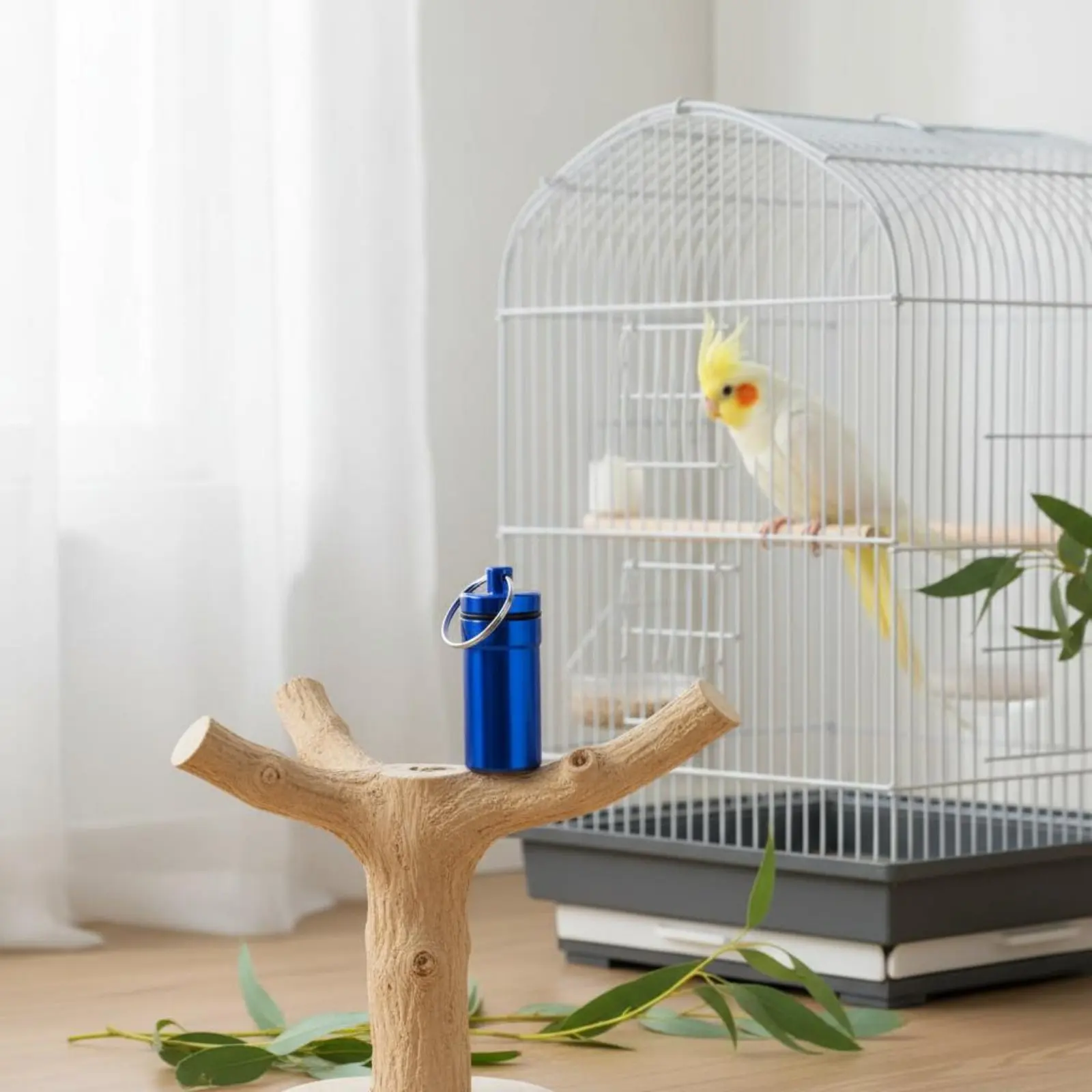 Caja de premios para entrenamiento de aves, extensible y portátil - imagen 2