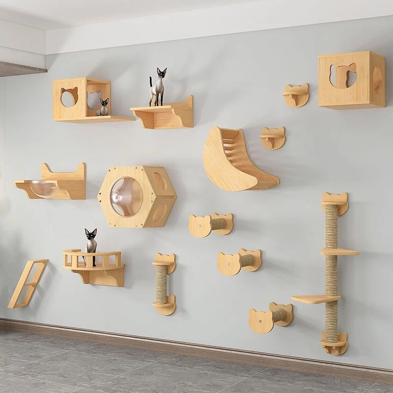 Madera maciza natural del árbol para gatos