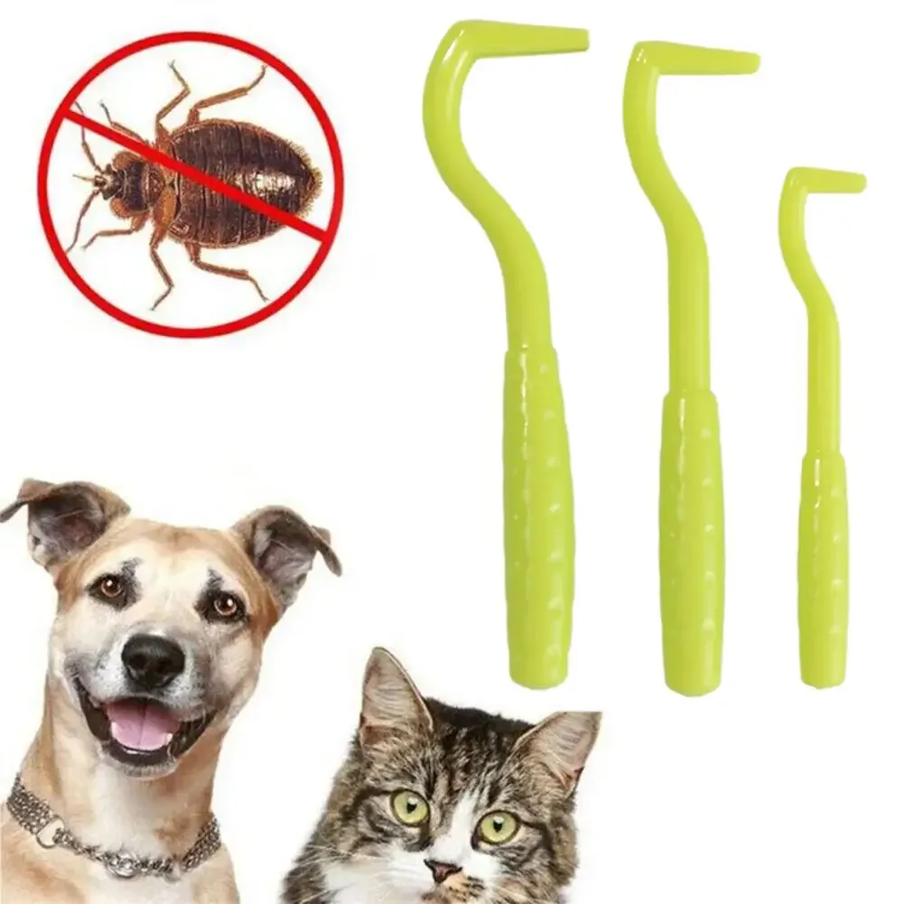 Gancho para eliminar garrapatas, pulgas y piojos en gatos y perros