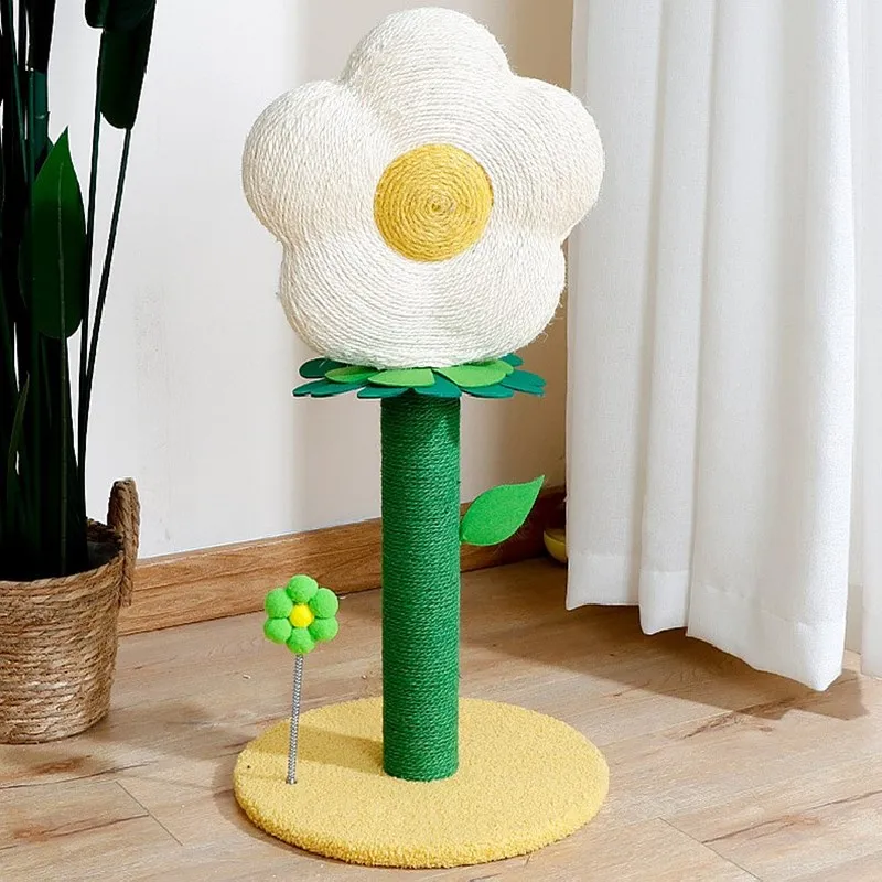 Rascador para Gatos de Sisal – Torre con Forma de Flor - imagen 5
