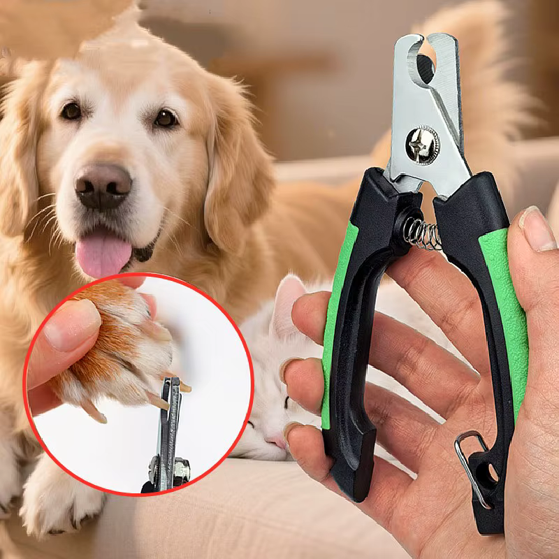 Cortauñas para perros y gatos de acero inoxidable