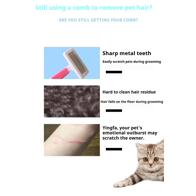 Guante de goma quitapelos para perros y gatos con masaje - imagen 5