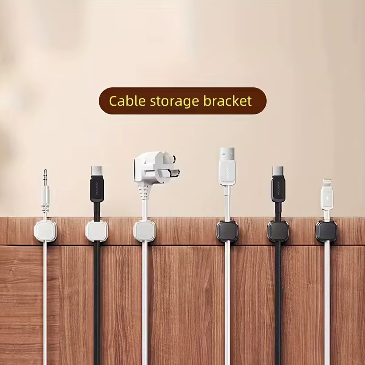 Organizador de cables con clips magnéticos autoadhesivos sin taladrar - imagen 5