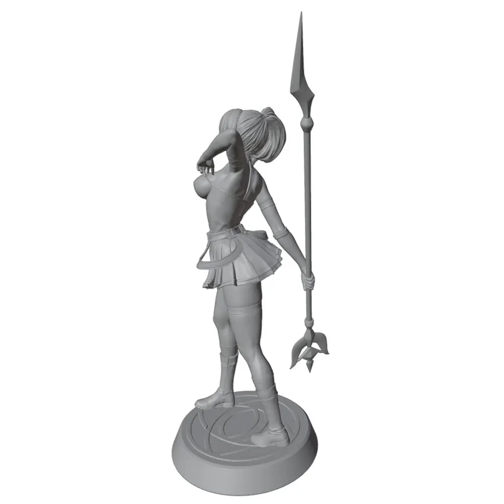 MiniFigura Resina 1/24 Escala 75mm – Kit DIY Impresión 3D Anime Sin Montar - imagen 5
