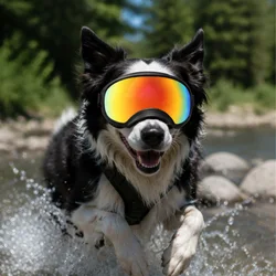 Gafas de sol para perros reflectantes antivaho y a prueba viento