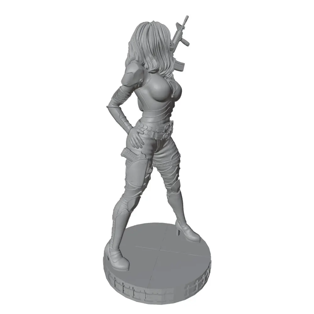 Figura DIY de resina para gatos y perros, modelo gris 3D - imagen 3