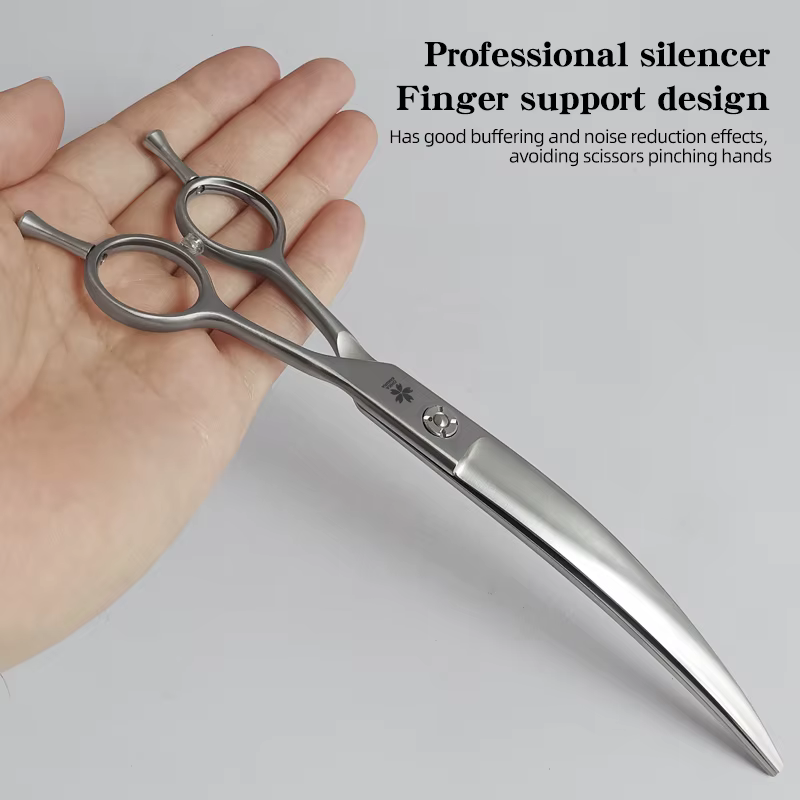 Tijeras curvas de peluquería para perros – Precisión profesional - imagen 5