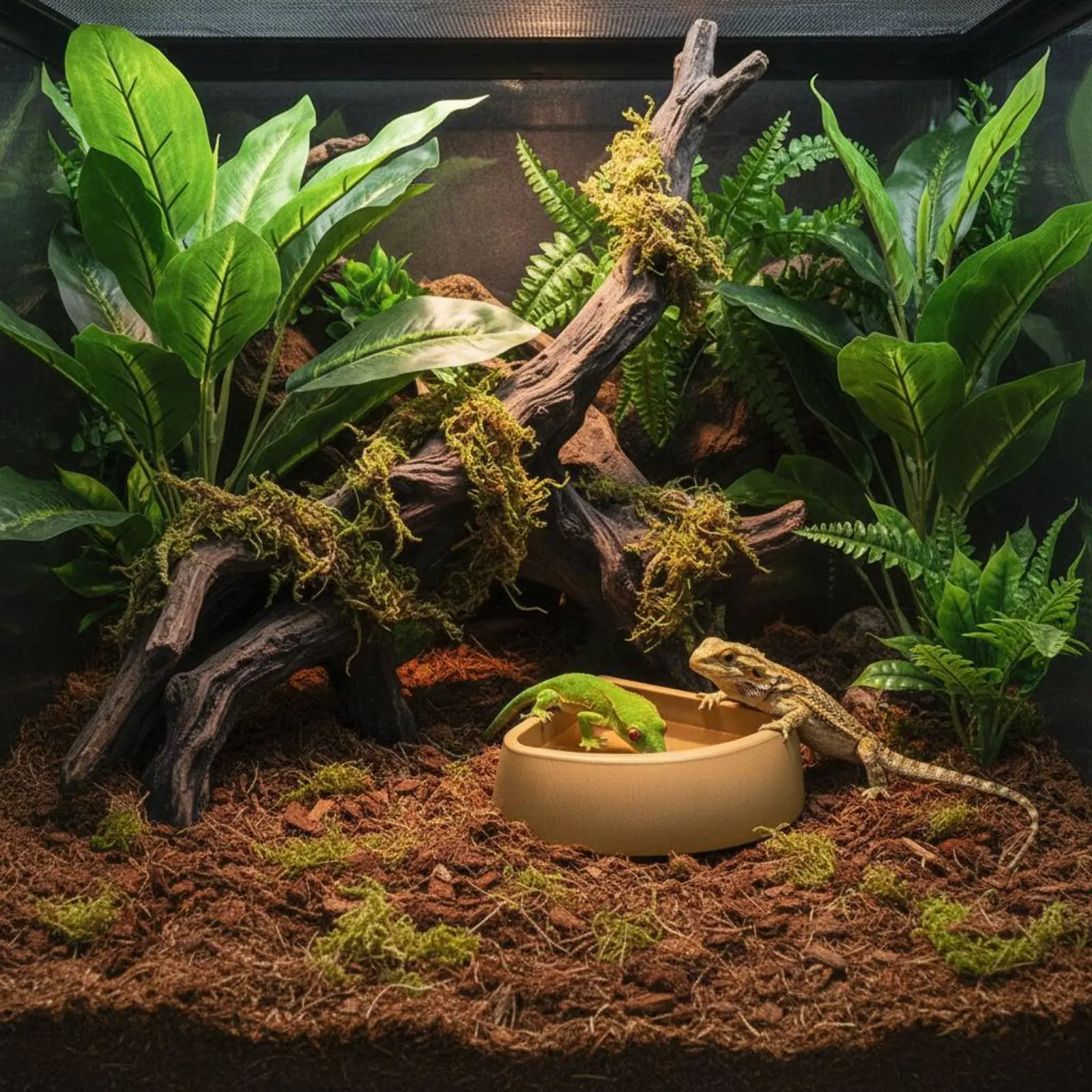 Recipiente de agua para tortugas antideslizante, fácil de limpiar - imagen 5