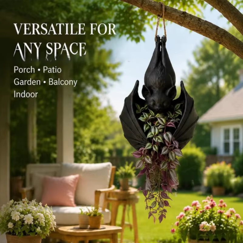 Maceta Colgante Metal Murciélago – Maceta Decorativa Jardín y Balcón - imagen 5