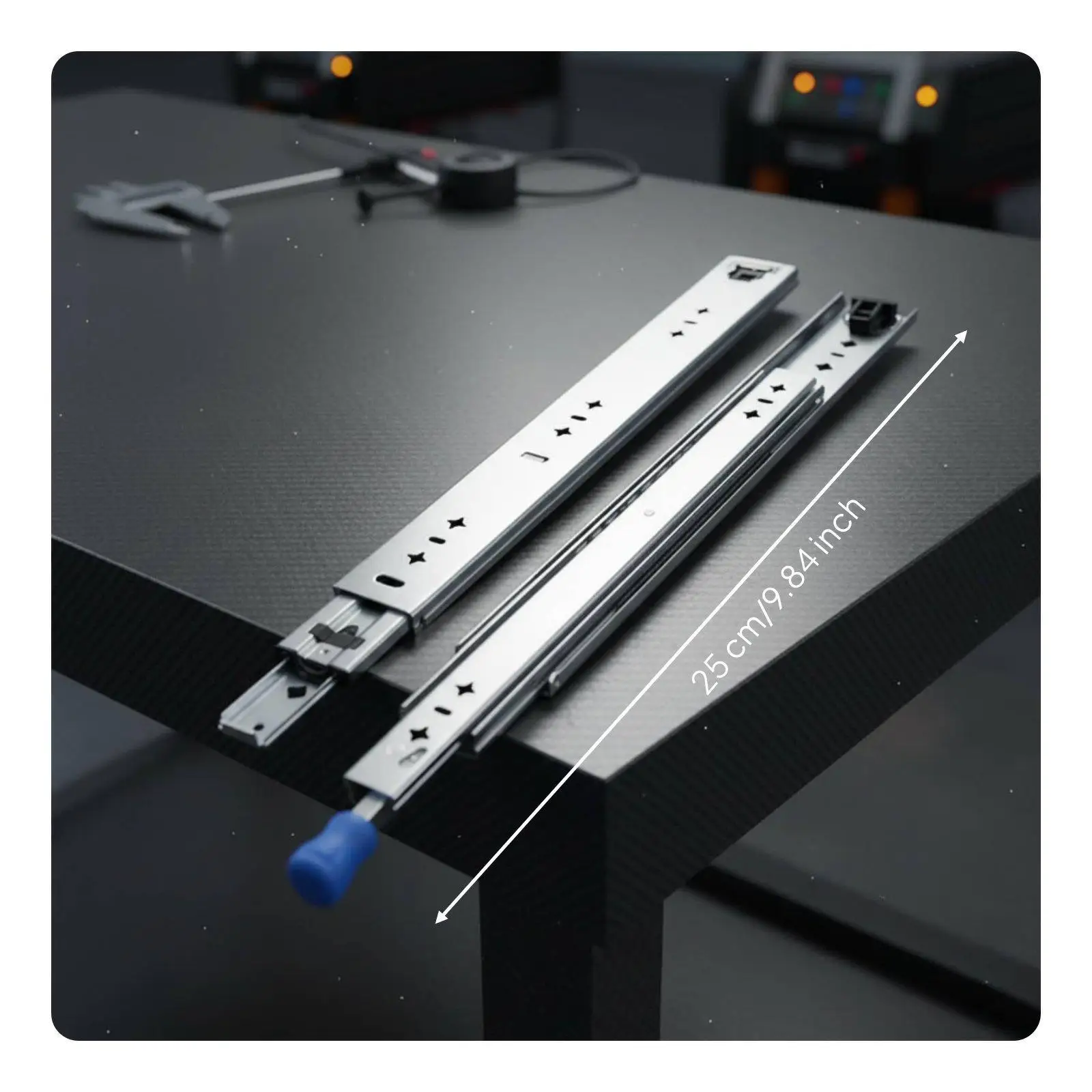 Rieles para Cajones Silenciosos 3 Etapas – con Rodamientos - imagen 4