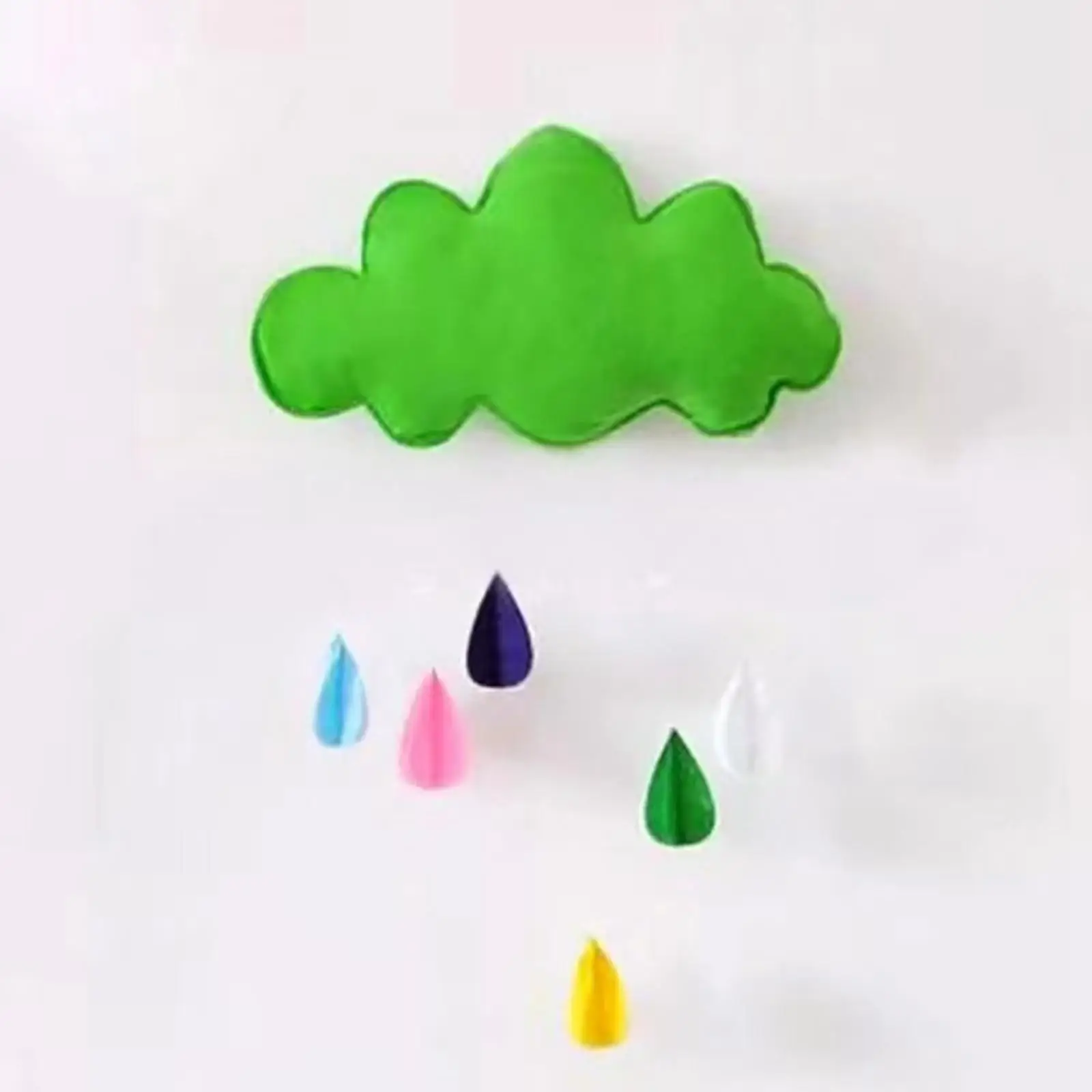 Decoración colgante de nubes para habitación infantil, 5 piezas
