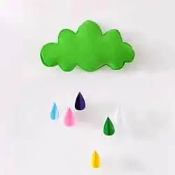 Decoración colgante de nubes para habitación infantil, 5 piezas