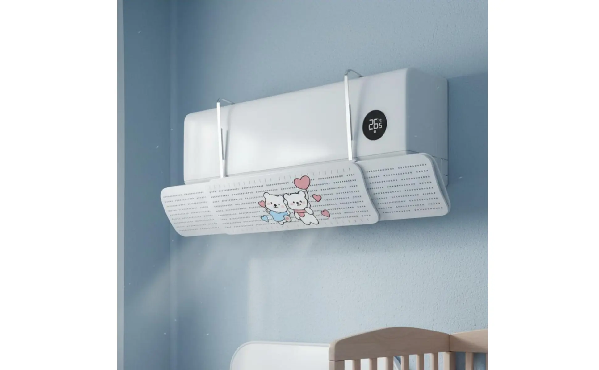 Deflector retráctil para unidades de refrigeración en vista general