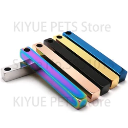 Colgantes de acero inoxidable para collar de perro y gato DIY