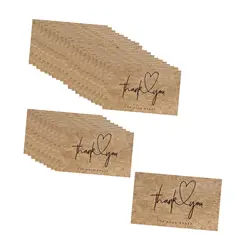 Tarjetas Kraft Mini para Invitados – Notas de Agradecimiento 30 uds.