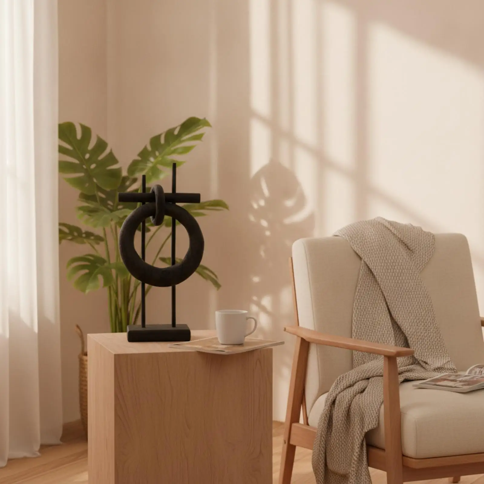 Adorno de mesa en resina con forma circular – Decoración para hogar de gato y perro - imagen 3