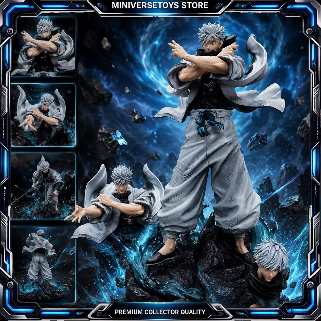 Gojo Satoru de Jujutsu Kaisen – Figura de acción de PVC coleccionable