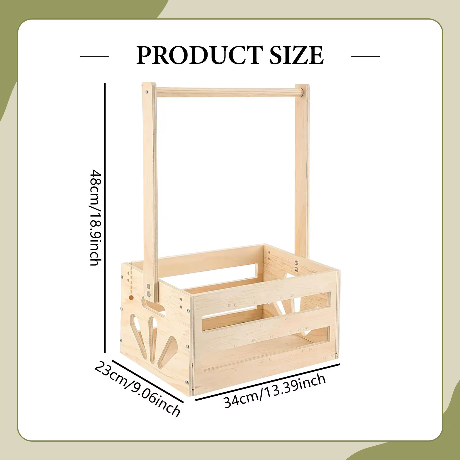 Perchero de madera maciza con percha y cesta de almacenamiento