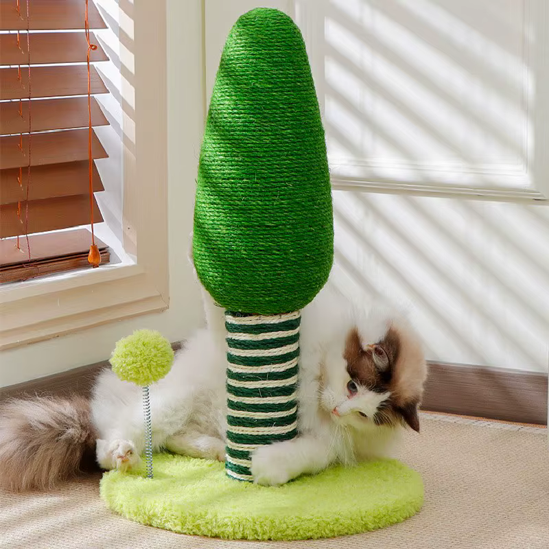 Torre Rascador para Gatos – Poste Resistente con Protector de Sofá