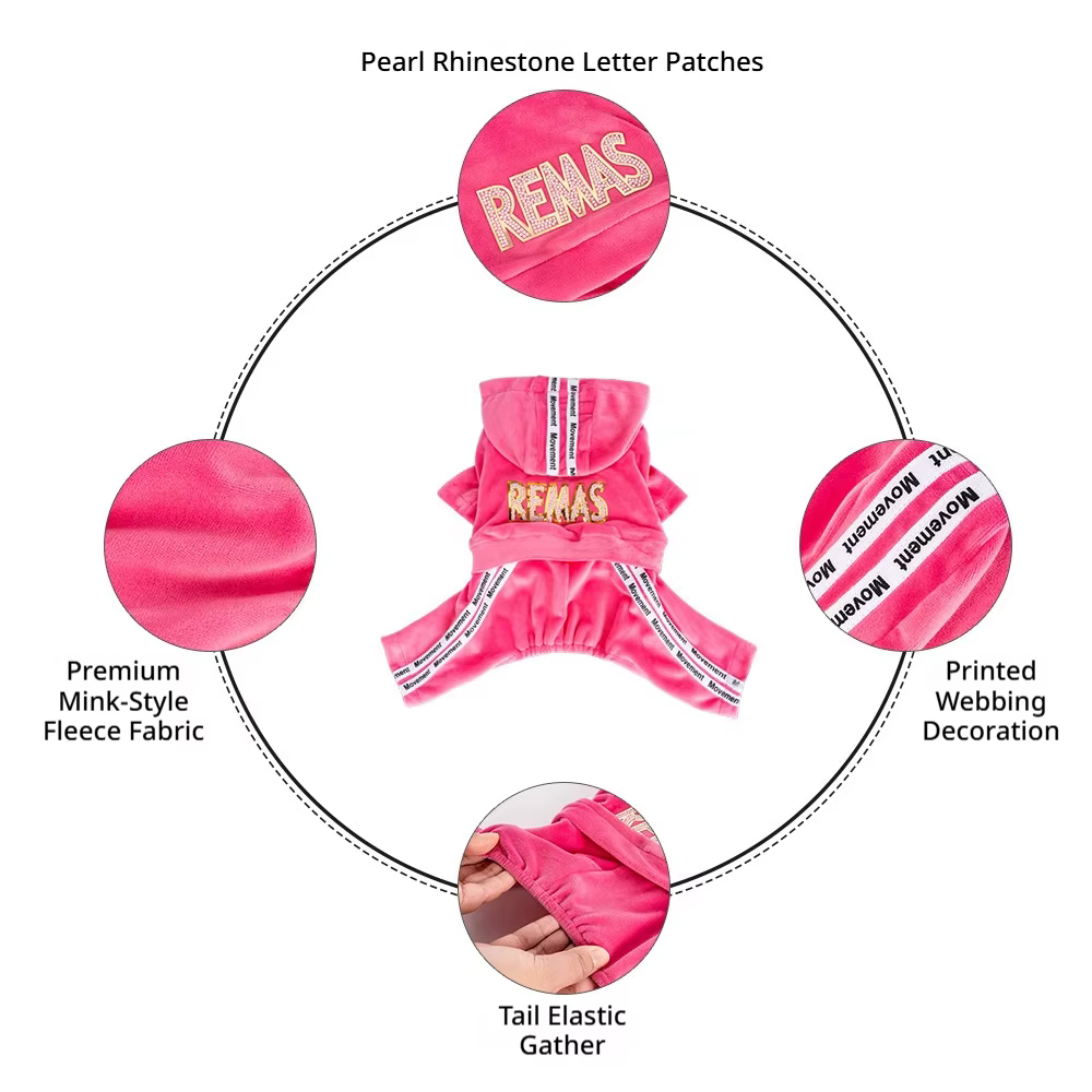 Mono cortavientos de forro polar para perros pequeños: térmico