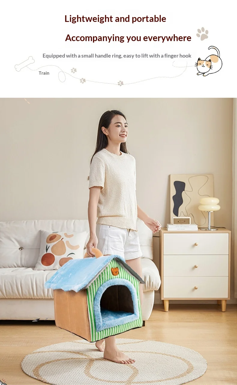 Cama cálida tipo teddy para invierno